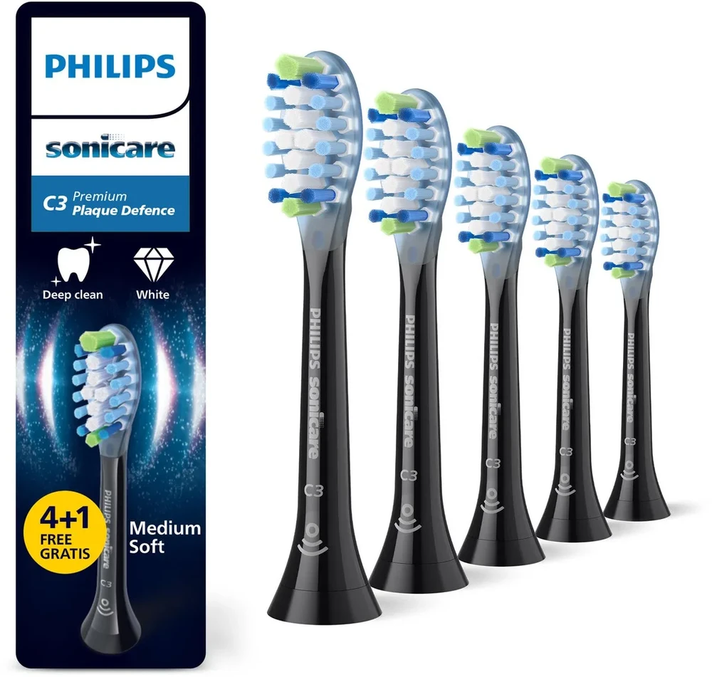 Philips Sonicare Premium Plaque Defence 4+1 šepetėlių galvučių pakuotė