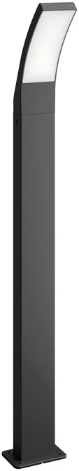 Stalp LED pentru iluminat exterior Philips Splay, 12W, 1200 lm ,luminaneutra (4000K), IP44, 960x120x160mm, Antracit