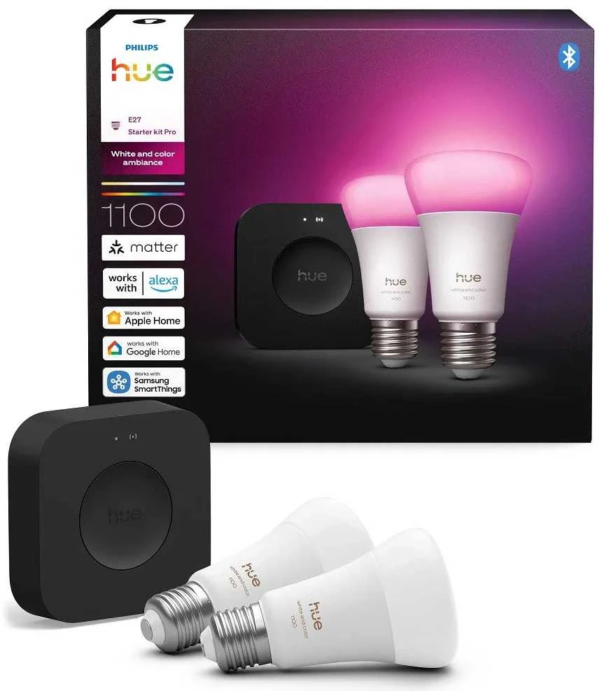 „Philips Hue Bridge Pro“ + 2 x E27