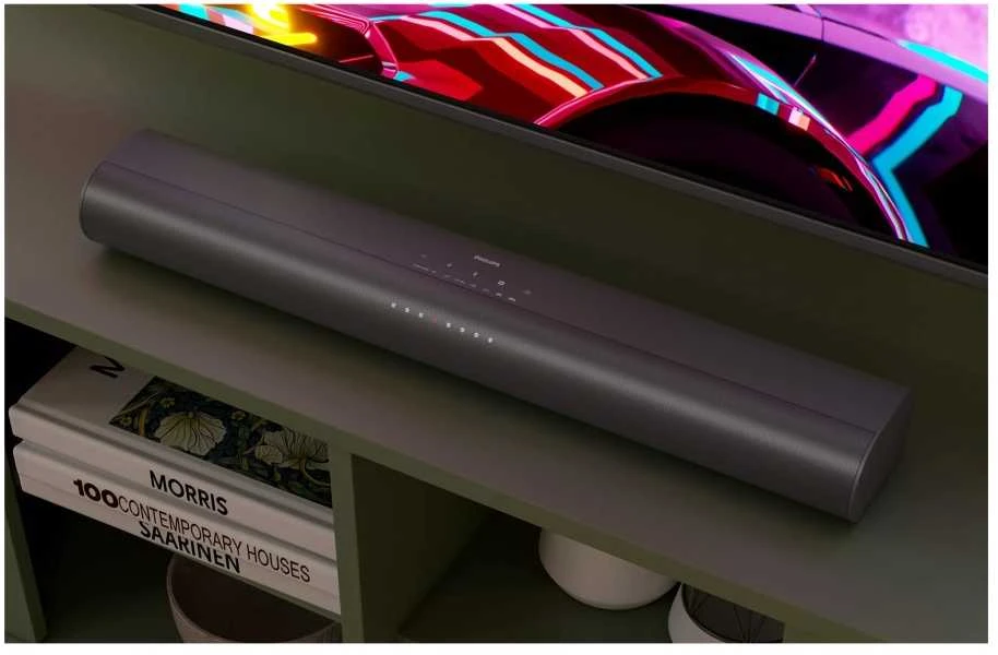 Namų kino sistema „Philips TAB6100/10“, 2.1 kanalai, 80 W, DTS Virtual:X, DTS:X, Dolby Atmos, Dolby Digital Plus, Dolby MAT, Filmas, Muzika, Sportas, 200 W, 6 O