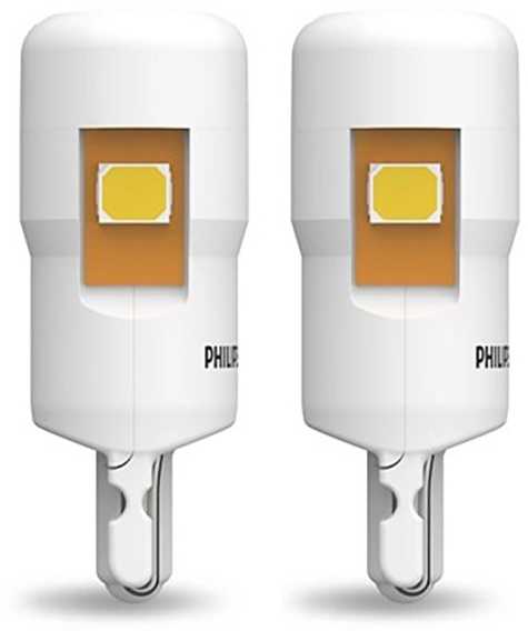 Philips Lempučių komplektas Ultinon Pro6000SI 0.9W 12V W2,1x9,5d W5W LED T10 K4000