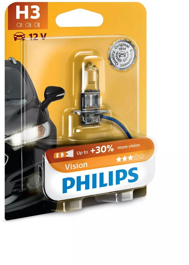 Lemputė H3 12V 55W PK22s +30% PHILIPS