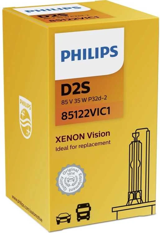 Philips D2S Xenon Vision lemputė pakuotėje
