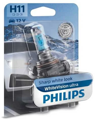 Philips H11 WhiteVisionUltra automobilio lemputė pakuotėje