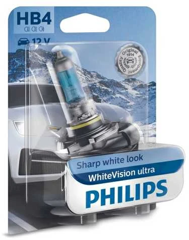 Philips HB4 WhiteVisionUltra lemputė pakuotėje