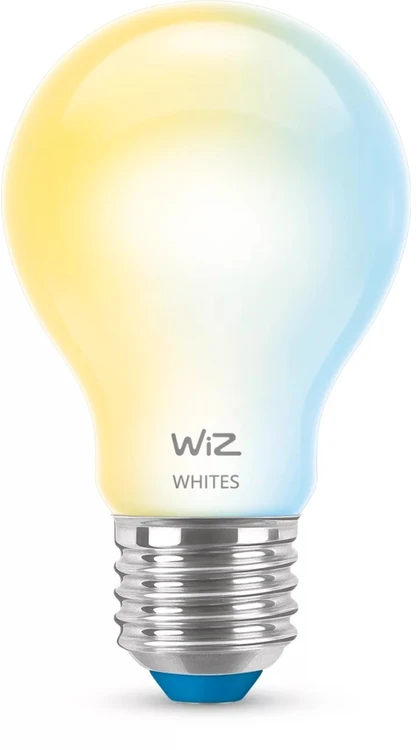 Philips „WiZ Lamp Glass“ – išmanusis LED apšvietimas – nuo šiltos iki šaltos baltos šviesos – E27 – 60 W – matinis – „Wi-Fi“