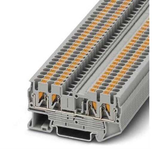 Phoenix Contact PT 2.5-QUATTRO DIN bėgelio rinklė 2,5mm² Push-in, pilka