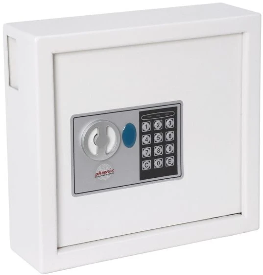 Phoenix Safe Phoenix Seifas Co. Cygnus KS0031E, balta, 30 kabliukų, elektroninis, 6,5 L, 300 x 100 x 280 mm, 295 x 80 x 275 mm