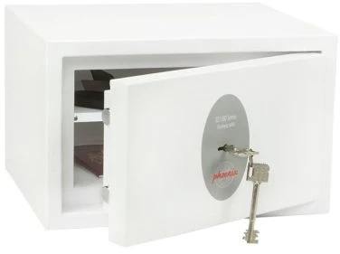 Phoenix Safe Phoenix Seifas Co. Fortress SS1181K, laisvai stovintis seifas, 7 l, baltas, raktinis, plieno, grindų/sienos