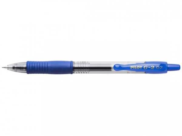 Mėlynas Pilot G-2 gelinis rašiklis, 0,7 mm