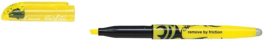 Pilot Pen Teksto žymeklis Pilot Frixion Light, kirstu galiuku, su trintuku, geltonos spalvos