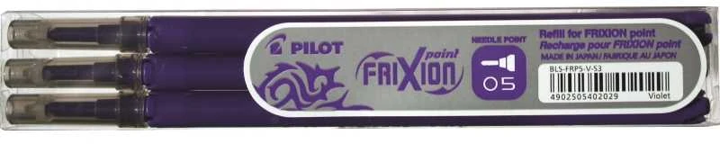 Pilot FriXion violetinės šerdelės 0.5 mm pakuotė