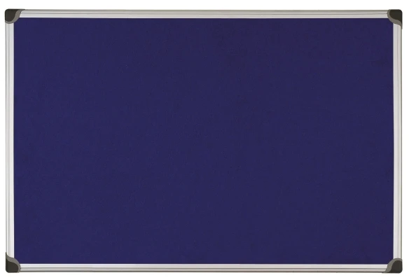 „Bi-Office® Maya“ smeigtukų lenta, 90 x 120 cm, aliuminio rėmas, mėlyna