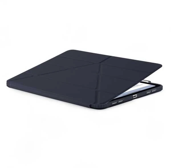 Pipetto Origami No3 Pieštukas dėklas, tamsiai mėlynos spalvos – iPad Air 10.9″ (2022/2020)/11″ 2024/2025/2026