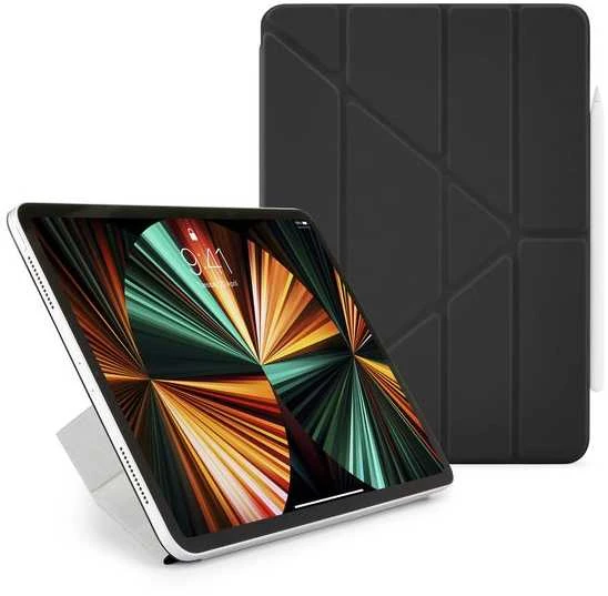 Pipetto Origami No4 Folio Case for iPad Pro 12.9" (2021) - Juodas