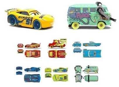 Mattel CARS šviečiantis tamsoje automodeliukas (HPG76)
