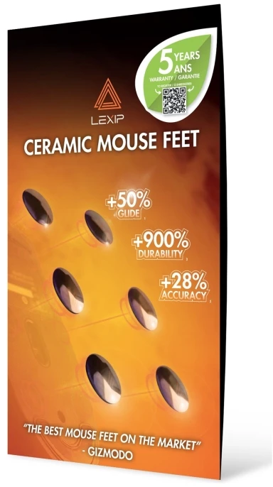 Pixminds Lexip Nogi myszki MO42 V2 Ceramiczne Gamingowe do PC/MAC (JVAPCM00602)