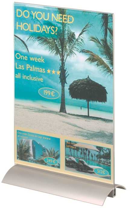 Informacinis laikiklis T formos Durable, A4, dvipusis, vertikalus