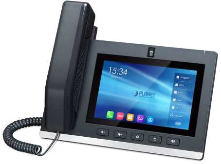 Telefonas Planet PLANET High Definition 7'' Touch, IP conference phone, Mygtukai, Touch, Juodas, Android, Mygtukai, 0 - 45 °C