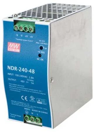 ĮKROVIKLIS pramoninis PLANET PWR-240-48 240W DIN RAIL