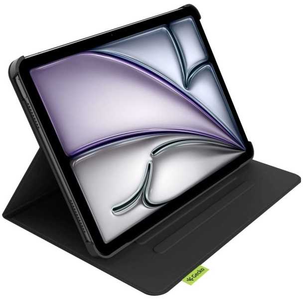 „Gecko Covers“ kaktuso formos planšetinio kompiuterio apsauginis dėklas, skirtas „Apple iPad Air 11“ (2025 ir 2024) / „Air 10.9“ (2022 ir 2020), juodas