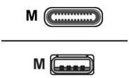 Kabelis USB Poly USB-A - USB-C 10 m Juodas (CBL USB 3.1 TYPE A TO C SLIM)