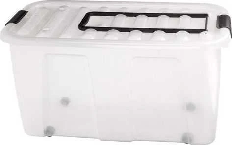 Pojemnik Plast Team HomeBox 86L konteineris su ratukais ir rankena