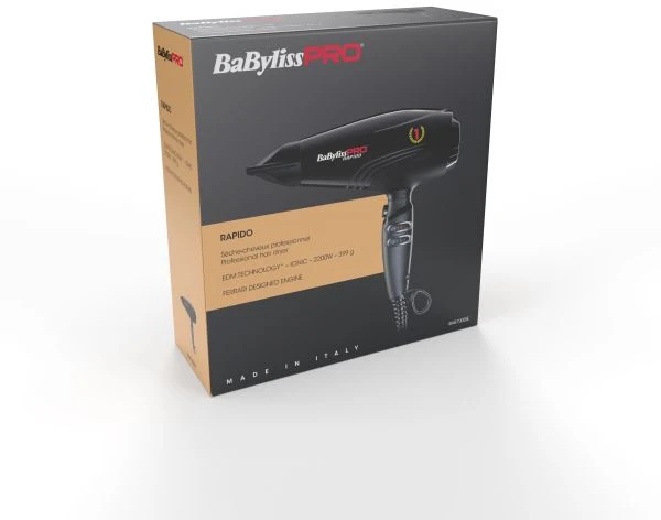 Profesionalus plaukų džiovintuvas BaByliss Pro Ultra Light Dryer BAB7000IE, 22 500 aps./min.