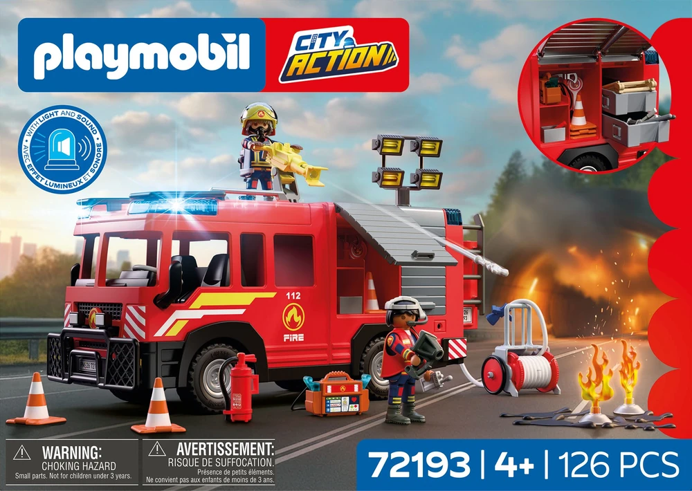 Playmobil Fire 72193 Važiuoklė ratowniczo-techniczny straży poża