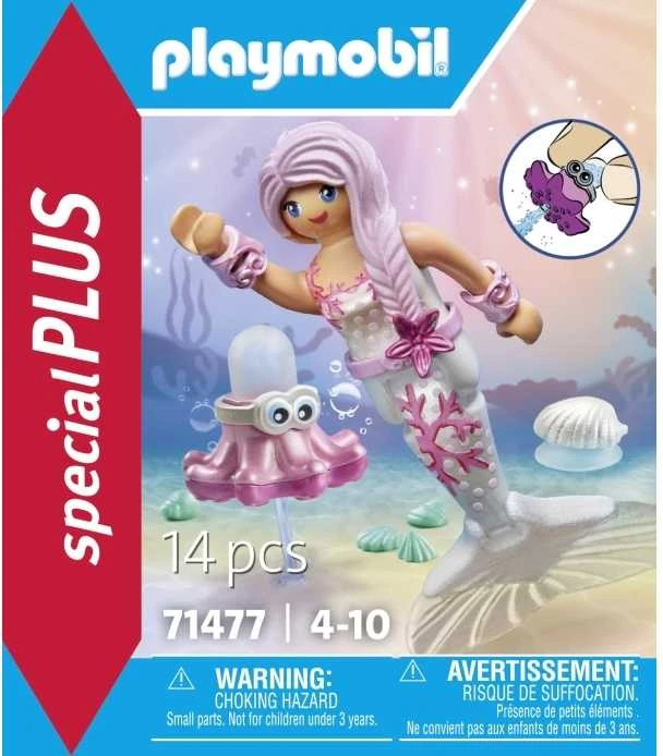 PLAYMOBIL SPECIAL PLUS Undinėlė su vandenį purškiančiu aštuonkoju 71477