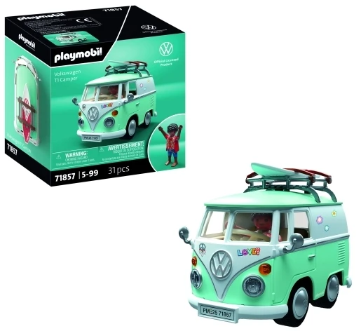 PLAYMOBIL - Automobiliai: X Volkswagen T1 kemperis (71857)