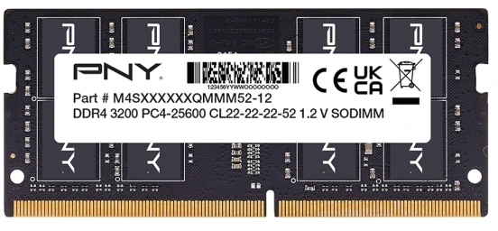 RAM Pny Technologies Kompiuterio atmintis - PNY MD8GSD43200-SI 8GB DDR4 3200MHz