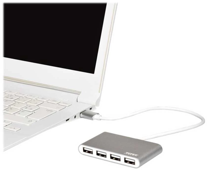 Port Designs USB šakotuvas PORT, 4 jungtys, USB 2.0