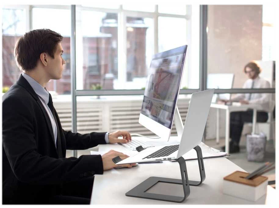 PORT DESIGNS | Ergonomic Notebook stand | 901103 | Notebook Stand | Juodas