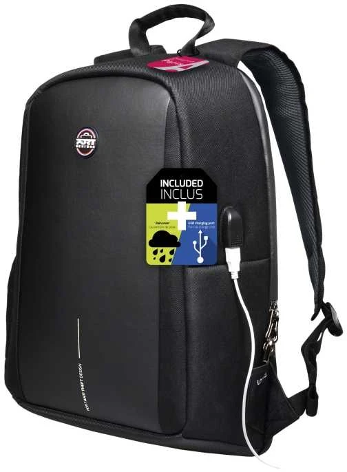 Kuprinė   PORT DESIGNS | ANTI-THEFT | Chicago EVO | Fits iki size 15.6 " | Backpack | Juoda | 13-15.6 " | Petnešėlė