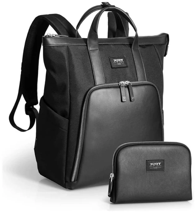 PORT DESIGNS Muse Signature ECO nešiojamojo kompiuterio kuprinė 16”, 17 l, su kišene, Juodas