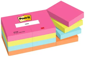 Post-It 7100259506, Stačiakampis, Mėlyna, Žalia, Oranžinė, Rožinė, Popierius, Poptimistic, 38 mm, 51 mm