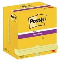 Lipnūs lapeliai 3M Post-it® Super Sticky 76mmx127mm 12vnt. po 90 lapelių, geltonos spalvos