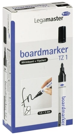 Legamaster TZ 1 board marker žalias, 10 pc(s), Žalias, Žalias, Baltas, Aliuminio, Round, 1.5 mm