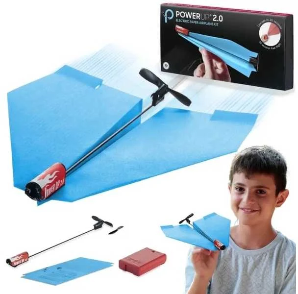 Power Up POWERUP 2.0 išmanusis popierinis lėktuvėlis, mėlynas