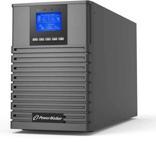 Power Walker POWERWALKER UPS On-Line VFI 1000 ICT IOT 1/1 fazės 1000VA PF1 4x IEC C13 lizdai C14 USB/RS232 EPO LCD