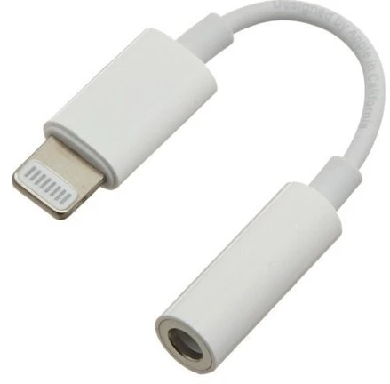 PREMIUMCORD Apple Lightning garso mažinimo laidas iki 3,5 mm stereo lizdo / movos, baltas