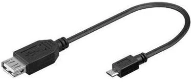 USB adapteris PremiumCord microUSB - USB Juodas (kur- 14)