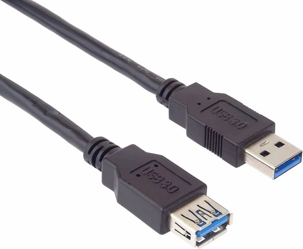 „PremiumCord“ USB 3.0 itin greitas 5 Gbps A-A prailginimo kabelis, MF, 9 kontaktų, 5 m