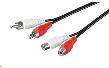 Premiumcord Kabelis Goobay RCA (Cinch) x2 - RCA (Cinch) x2 2.5m juoda (50026)