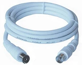 PremiumCord antenos kabelis 20m balta (ktmf20)