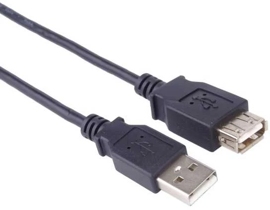 Kabelis USB PremiumCord USB-A - USB-A 5 m Juodas (kupaa5bk)