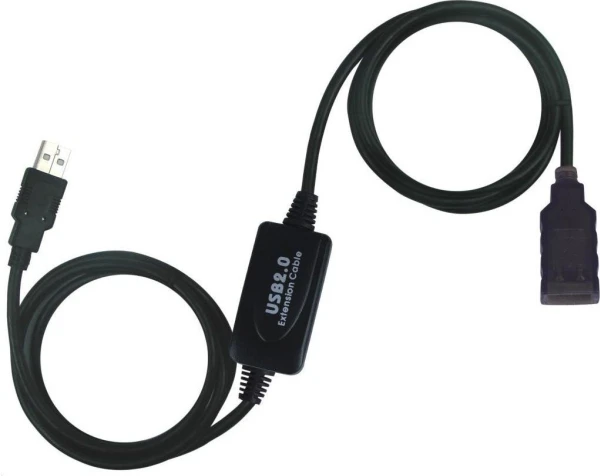 PremiumCord USB-A – USB-A USB laidas 10 m juodas (ku2rep10)