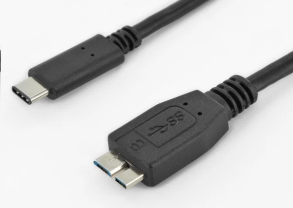 USB kabelis PremiumCord USB-C - mikro B 0,6 m juodasis (ku31cmb06bk)