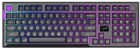 Klaviatūra PREYON Silent claw geltona Gateron Geltona Pro (PSCY105B)
